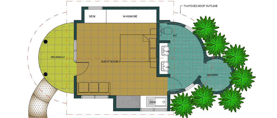 1-bedroom Fare floor plan